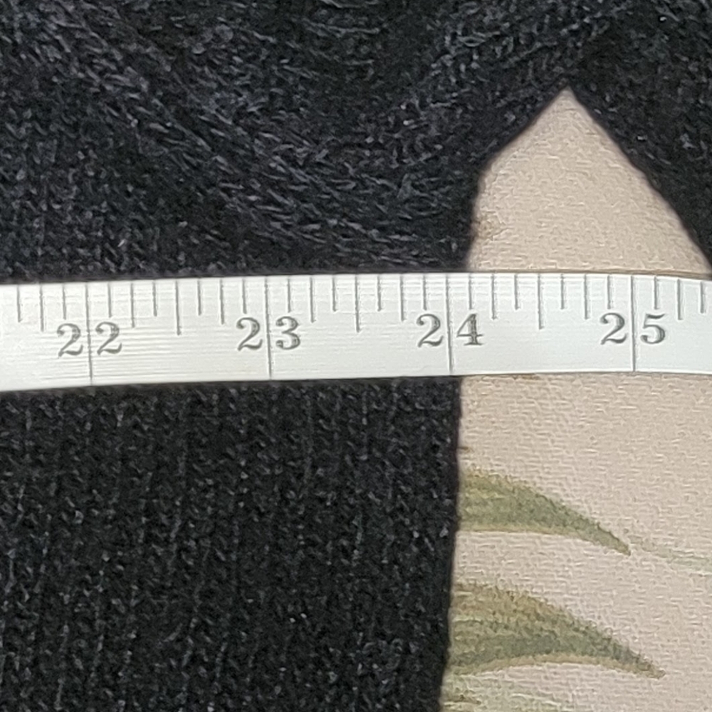 #017 Karen Scott- Black Sequined Front Button-up Sweater Cardigan- Sz. XL - Picture 8 of 14